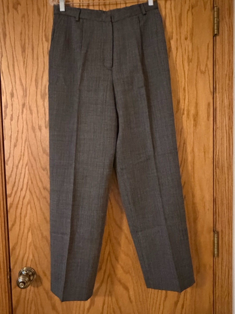 Rafaella Gray Plaid Dress Trousers